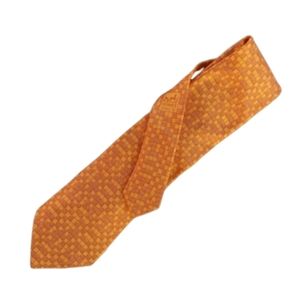 Hermes Paris Orange Men's Neck Tie Classic